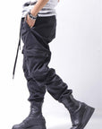 【Andrea Ya'aqov】 UNISEX DENIM CARGO PANTS DEN60_BLACK