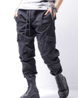 【Andrea Ya'aqov】 UNISEX DENIM CARGO PANTS DEN60_BLACK