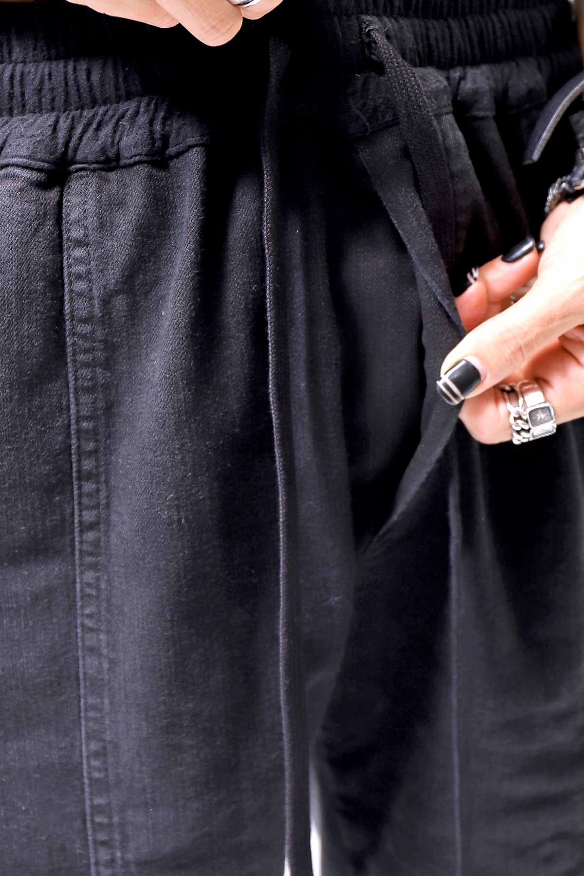 【Andrea Ya'aqov】 UNISEX DENIM CARGO PANTS DEN60_BLACK