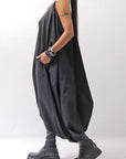 【RUNDHOLZ】 BALLOON OPEN SHIRT DRESS _BLACK