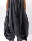 【RUNDHOLZ】 BALLOON OPEN SHIRT DRESS _BLACK
