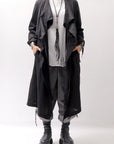 【studio b3】 2WAY LIGHT CARDIGAN COAT MPB1872_BLACK