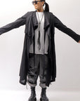 【studio b3】 2WAY LIGHT CARDIGAN COAT MPB1872_BLACK