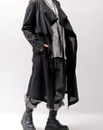 【studio b3】 2WAY LIGHT CARDIGAN COAT MPB1872_BLACK