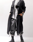 【studio b3】 2WAY LIGHT CARDIGAN COAT MPB1872_BLACK