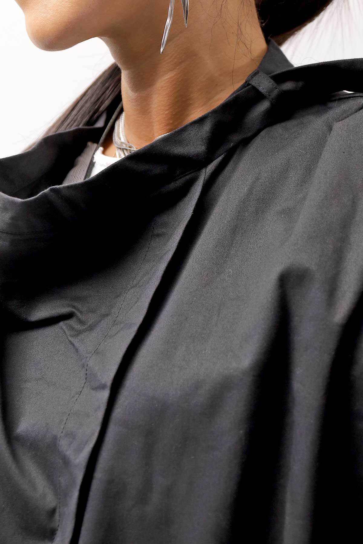 【studio b3】 2WAY LIGHT CARDIGAN COAT MPB1872_BLACK