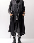 【studio b3】 2WAY LIGHT CARDIGAN COAT MPB1872_BLACK
