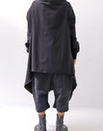 【bajra】 UNISEX 2WAY SWEAT ZIP-UP CARDIGAN 160QK03_BLACK