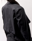 【studio b3】 2WAY LIGHT CARDIGAN COAT MPB1872_BLACK