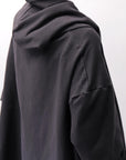 【bajra】 UNISEX 2WAY SWEAT ZIP-UP CARDIGAN 160QK03_BLACK