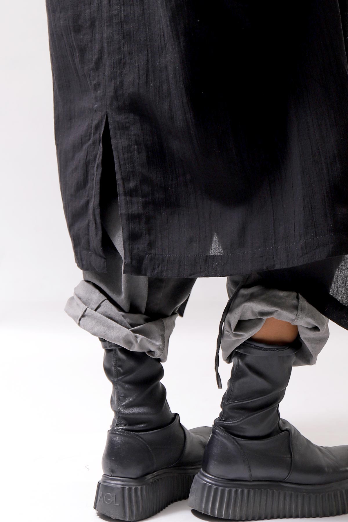 【studio b3】 2WAY LIGHT CARDIGAN COAT MPB1872_BLACK