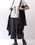【bajra】 UNISEX 2WAY SWEAT ZIP-UP CARDIGAN 160QK03_BLACK