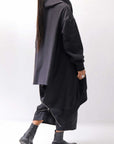 【bajra】 UNISEX 2WAY SWEAT ZIP-UP CARDIGAN 160QK03_BLACK
