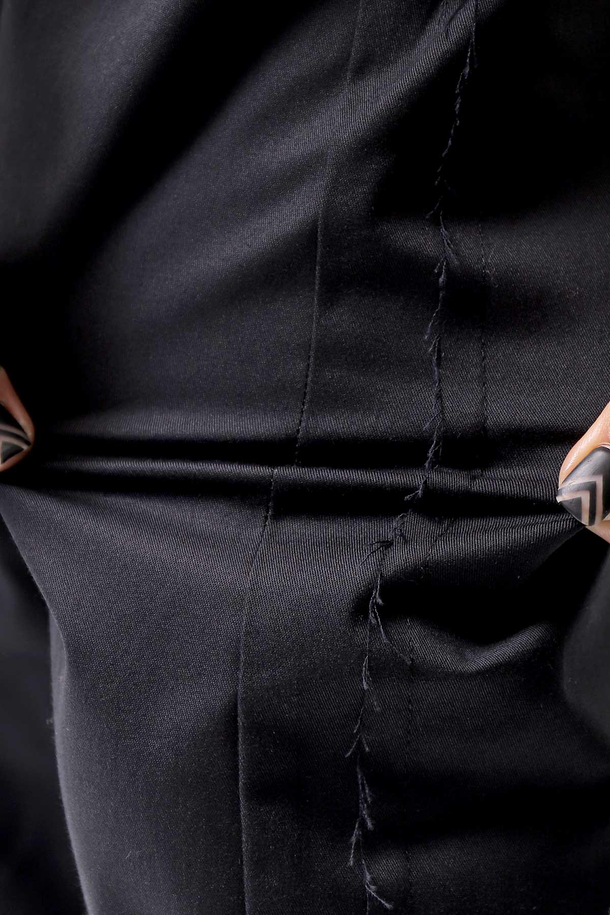 【studio b3】 UNISEX COTTON SARROUEL PANTS OGB1760/M2_BLACK