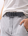 【RUNDHOLZ】 COW-HIDE LEATHER BELT _BLACK