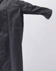 【bajra】 UNISEX TWILLED COTTON BACK DRAPE CARDIGAN COAT 160QB01LG_BLACK