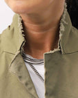 【bajra】 UNISEX TWILLED COTTON BACK DRAPE SHIRT CARDIGAN 160QB01SH_KHAKI BROWN