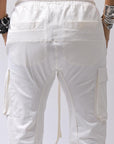 【thom/krom】 UNISEX MIXED COTTON RIB PANTS MST512_CREAM