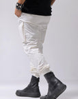 【thom/krom】 UNISEX MIXED COTTON RIB PANTS MST512_CREAM