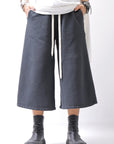 【NOSTRASANTISSIMA】SWEAT COTTON WIDE EASY PANTS FP141_BLACK