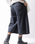 【NOSTRASANTISSIMA】SWEAT COTTON WIDE EASY PANTS FP141_BLACK