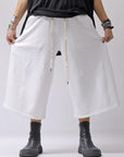 【NOSTRASANTISSIMA】SWEAT COTTON WIDE EASY PANTS FP141_WHITE