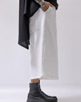 【NOSTRASANTISSIMA】SWEAT COTTON WIDE EASY PANTS FP141_WHITE