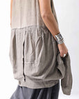 【studio b3】 MULTIWAY TOP&SLEEVELESS TOP SET NB2156_SAND OLD DYE