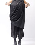 【sanctamuerte】 COTTON SLEEVE-LESS LONG TOP 325/MM_BLACK