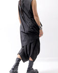 【sanctamuerte】 COTTON SLEEVE-LESS LONG TOP 325/MM_BLACK