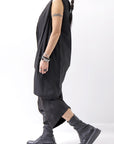 【sanctamuerte】 COTTON SLEEVE-LESS LONG TOP 325/MM_BLACK