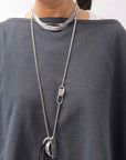 【NOSTRASANTISSIMA】 ASYMMETRY SWEAT COTTON WIDE TOPS FM139_BLACK