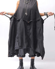 【RUNDHOLZ】MULTIWAY COTTON DRESS _BLACK GLOSS