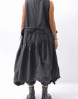 【RUNDHOLZ】MULTIWAY COTTON DRESS _BLACK GLOSS