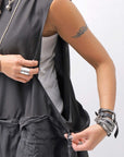 【RUNDHOLZ】MULTIWAY COTTON DRESS _BLACK GLOSS