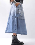 【RUNDHOLZ】 BIG POCKETS DENIM SKIRT _INDIGO STONEWASH