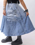 【RUNDHOLZ】 BIG POCKETS DENIM SKIRT _INDIGO STONEWASH