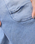 【RUNDHOLZ】 BIG POCKETS DENIM SKIRT _INDIGO STONEWASH