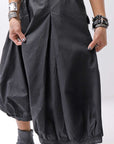 【RUNDHOLZ】 UNISEX BACK FLAP BALOON SARROUEL PANTS _BLACK GLOSS