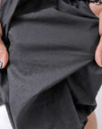 【RUNDHOLZ】 UNISEX BACK FLAP BALOON SARROUEL PANTS _BLACK GLOSS