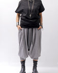 【NOSTRASANTISSIMA】 STRETCH COTTON 2WAY TOP DRESS A08_BLACK