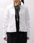 【RUNDHOLZ】 STRETCH DENIM SLM FIT JACKET _PAPER CHALK