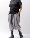 【NOSTRASANTISSIMA】 STRETCH COTTON 2WAY TOP DRESS A08_BLACK