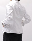 【RUNDHOLZ】 STRETCH DENIM SLM FIT JACKET _PAPER CHALK
