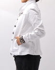 【RUNDHOLZ】 STRETCH DENIM SLM FIT JACKET _PAPER CHALK