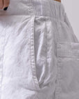 【bajra】 UNISEX FRONT FLAP STRETCH PANTS 148QP02_WHITE