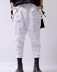 【bajra】 UNISEX FRONT FLAP STRETCH PANTS 148QP02_WHITE
