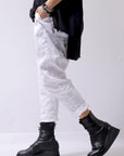 【bajra】 UNISEX FRONT FLAP STRETCH PANTS 148QP02_WHITE