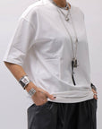 【thom/krom】 UNISEX COTTON MODAL RELAX FIT TEE _OFF WHITE