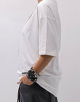 【thom/krom】 UNISEX COTTON MODAL RELAX FIT TEE _OFF WHITE